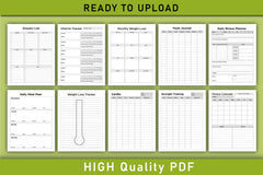 Health and Wellness Planner - CraftNest - Digital Crafting and Art