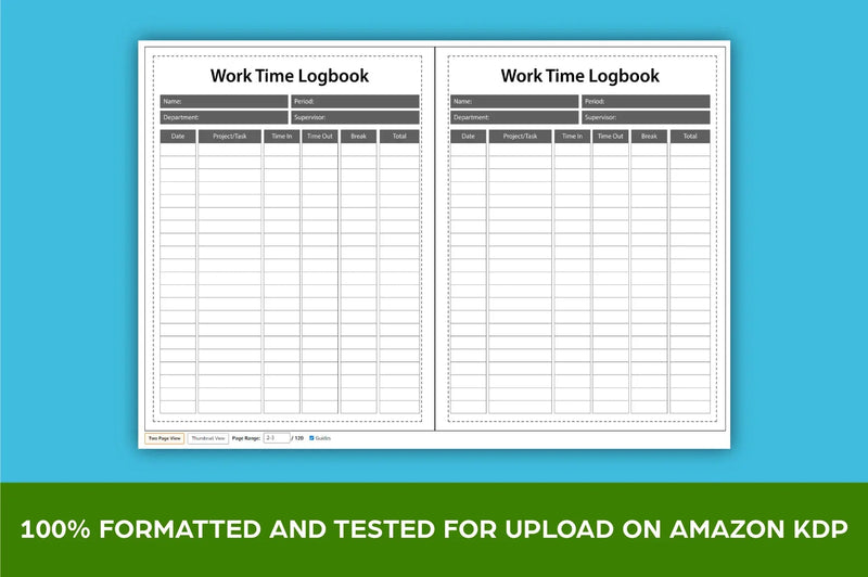 Work Time Tracker Planner  Bundle - CraftNest - Digital Crafting and Art