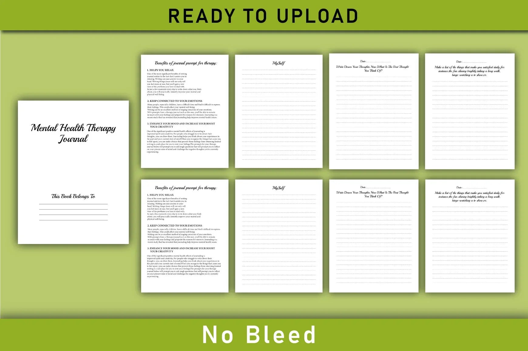 Mental Health Therapy Planner - CraftNest - Digital Crafting and Art