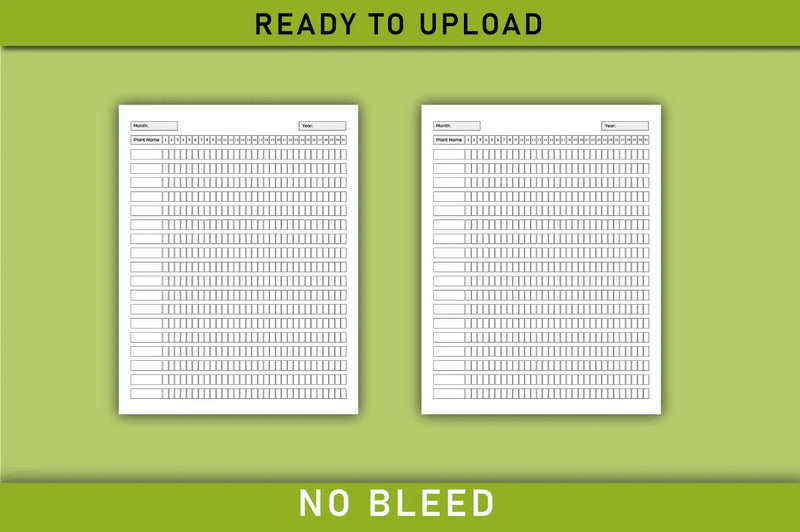 Plant Watering Planner - Printable  Bundle - CraftNest - Digital Crafting and Art