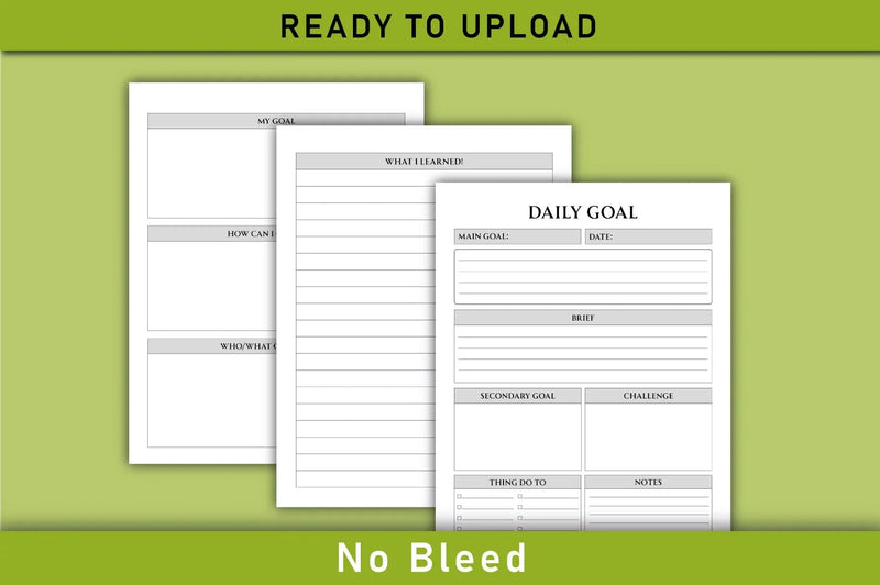 Daily Goal Planner  Bundle - CraftNest - Digital Crafting and Art
