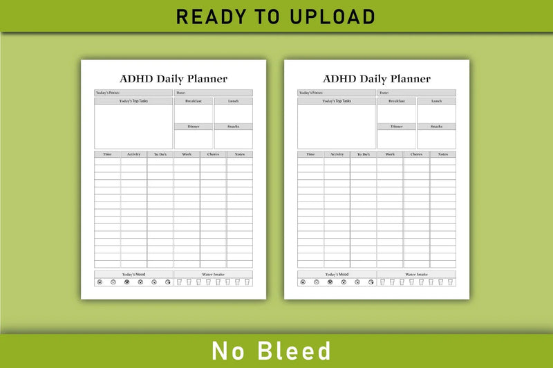 ADHD Daily Planner Bundle - CraftNest - Digital Crafting and Art