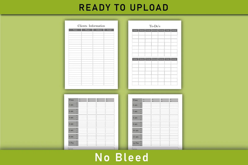 Client Appointment Book Planner  Bundle - CraftNest - Digital Crafting and Art