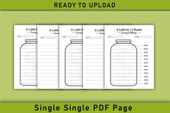 Weekly Savings Challenge Planner - Printable - CraftNest - Digital Crafting and Art