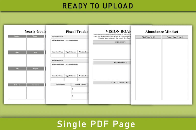 Manifestation Planner  Bundle - CraftNest - Digital Crafting and Art
