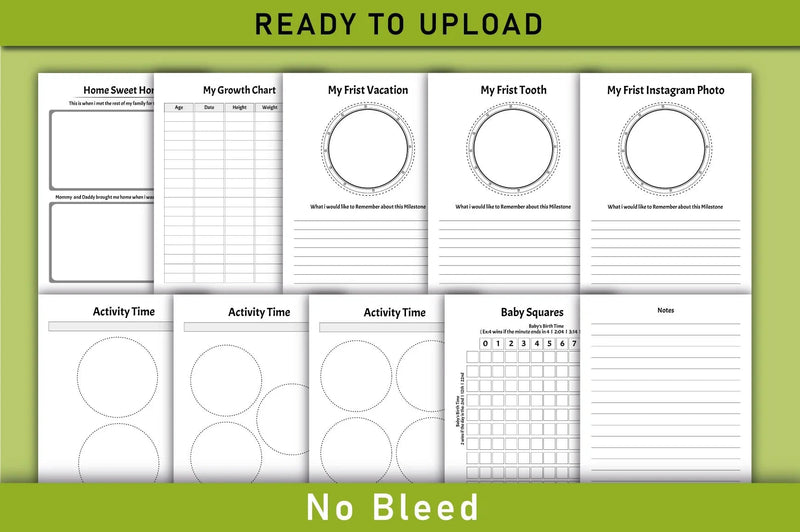 Baby Memory Book Planner - CraftNest - Digital Crafting and Art
