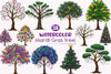 Mardi Gras Tree Clipart Bundle