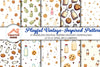 Milk & Cookies Vintage Pattern Clipart Bundle