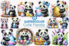 Easter Panda Clipart Bundle