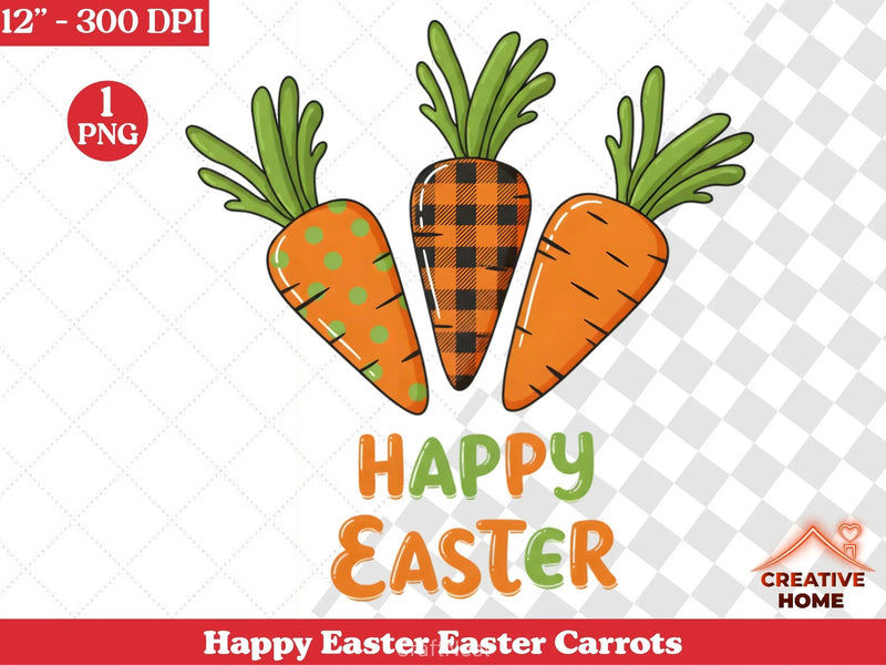 Happy Easter Carrots Clipart Bundle - CraftNest - Digital Crafting and Art