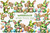 Easter Bunny Green Sign Clipart Bundle