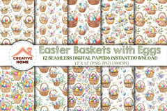 Easter Egg Basket Clipart Bundle 5 - CraftNest - Digital Crafting and Art