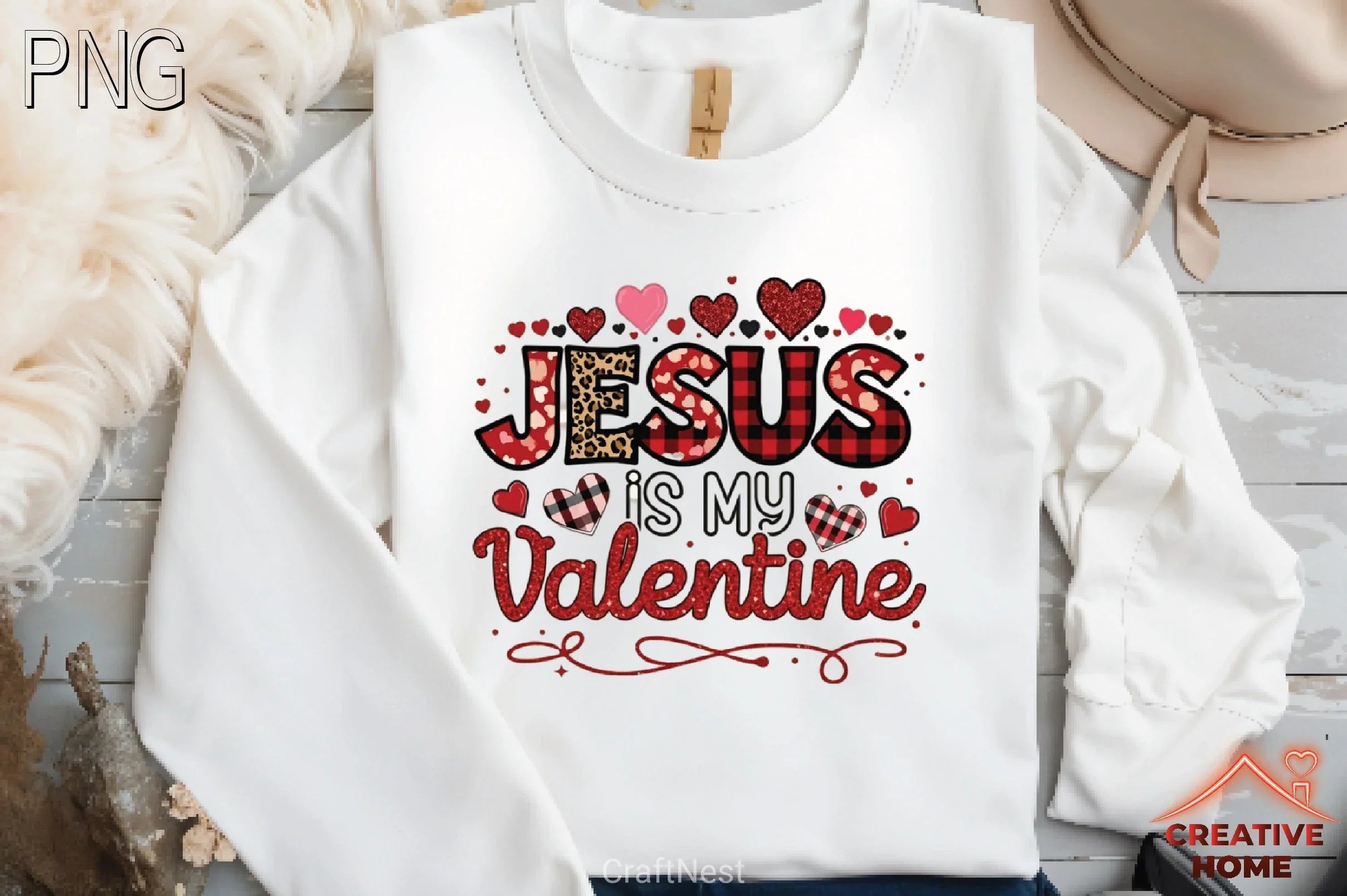 Jesus Valentine Sweatshirt Clipart Bundle 1 - CraftNest - Digital Crafting and Art
