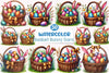 Easter Basket Bunny Ears Clipart Bundle
