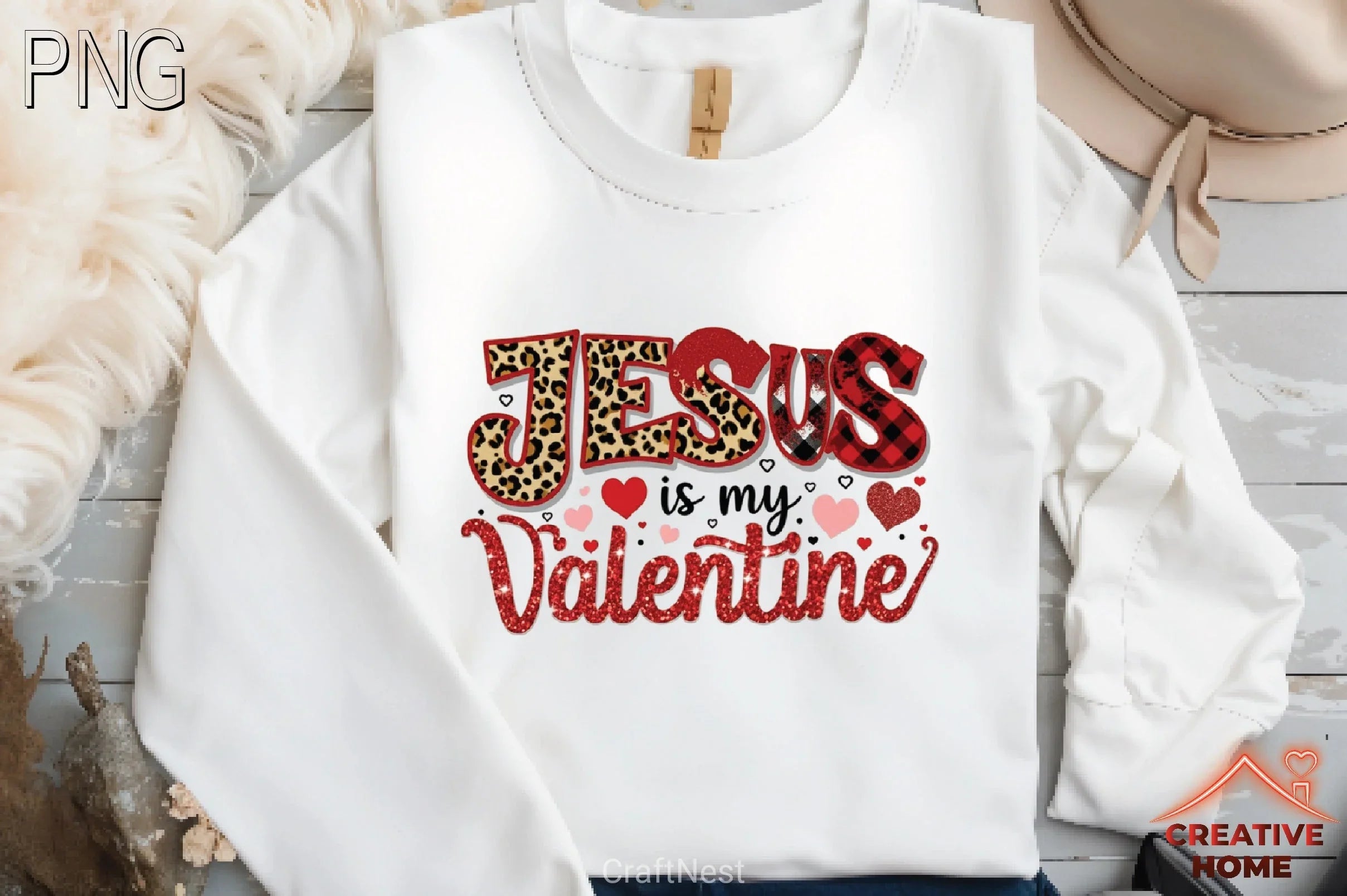 Jesus Valentine Sweatshirt Clipart Bundle 2 - CraftNest - Digital Crafting and Art