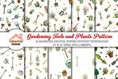 Gardening Tools & Plants Clipart Bundle - CraftNest - Digital Crafting and Art