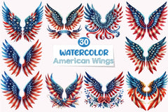 American Wings 4th of July Clipart Bundle - CraftNest - Digital Crafting and Art