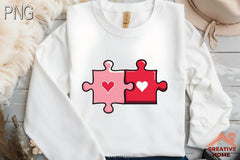 Heart Puzzle Valentine Clipart Bundle - CraftNest - Digital Crafting and Art
