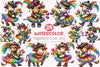 Mardi Gras Highland Cow Clipart Bundle