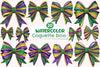 Mardi Gras Coquette Bow Clipart Bundle