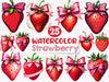 Valentine Strawberry Clipart Bundle