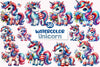 4th of July Unicorn Clipart Bundle