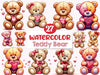 Valentine's Day Teddy Bear Clipart Bundle