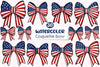 Coquette Bow 4th July Clipart Bundle