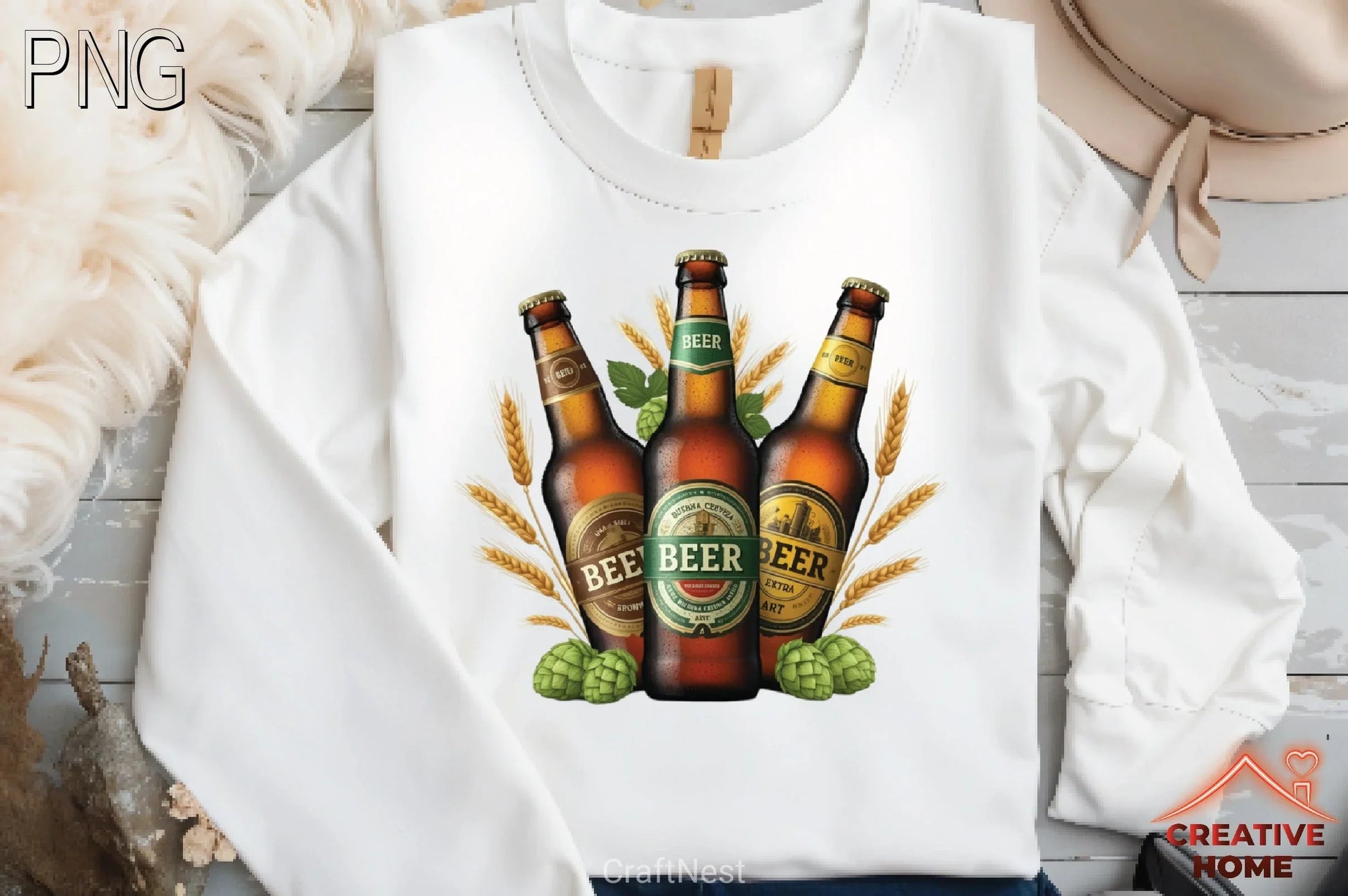 Beer Bottle Party Clipart Bundle - CraftNest - Digital Crafting and Art