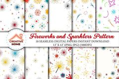 Fireworks & Sparklers Clipart Bundle - CraftNest - Digital Crafting and Art