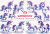 Galaxy Unicorn Clipart Bundle