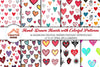 Colorful Patterned Hearts Clipart Bundle