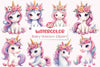 Baby Unicorn Clipart Bundle