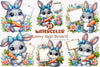 Easter Bunny Sign Clipart Bundle