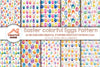 Easter Eggs Pattern Clipart Bundle