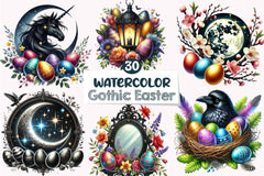 Gothic Easter Clipart Bundle - CraftNest - Digital Crafting and Art