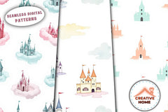 Pastel Castle Pattern Clipart Bundle - CraftNest - Digital Crafting and Art