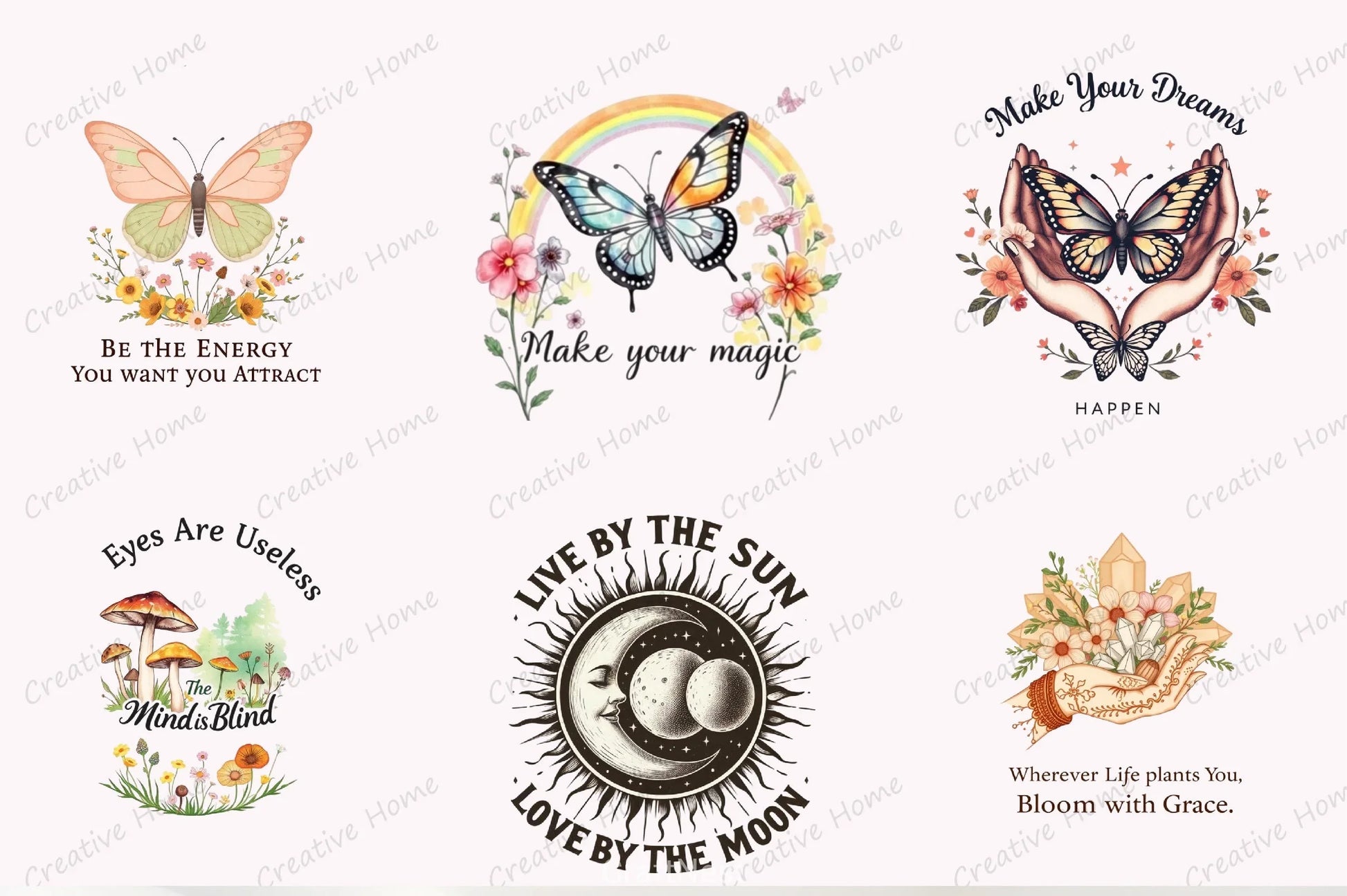 Boho Mystical Clipart Bundle - CraftNest - Digital Crafting and Art