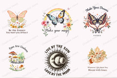 Boho Mystical Clipart Bundle - CraftNest - Digital Crafting and Art