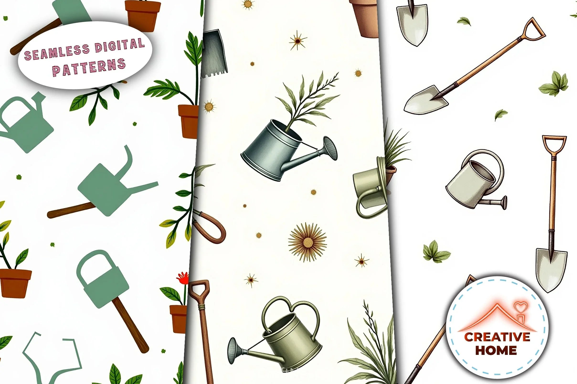 Gardening Tools & Plants Clipart Bundle - CraftNest - Digital Crafting and Art