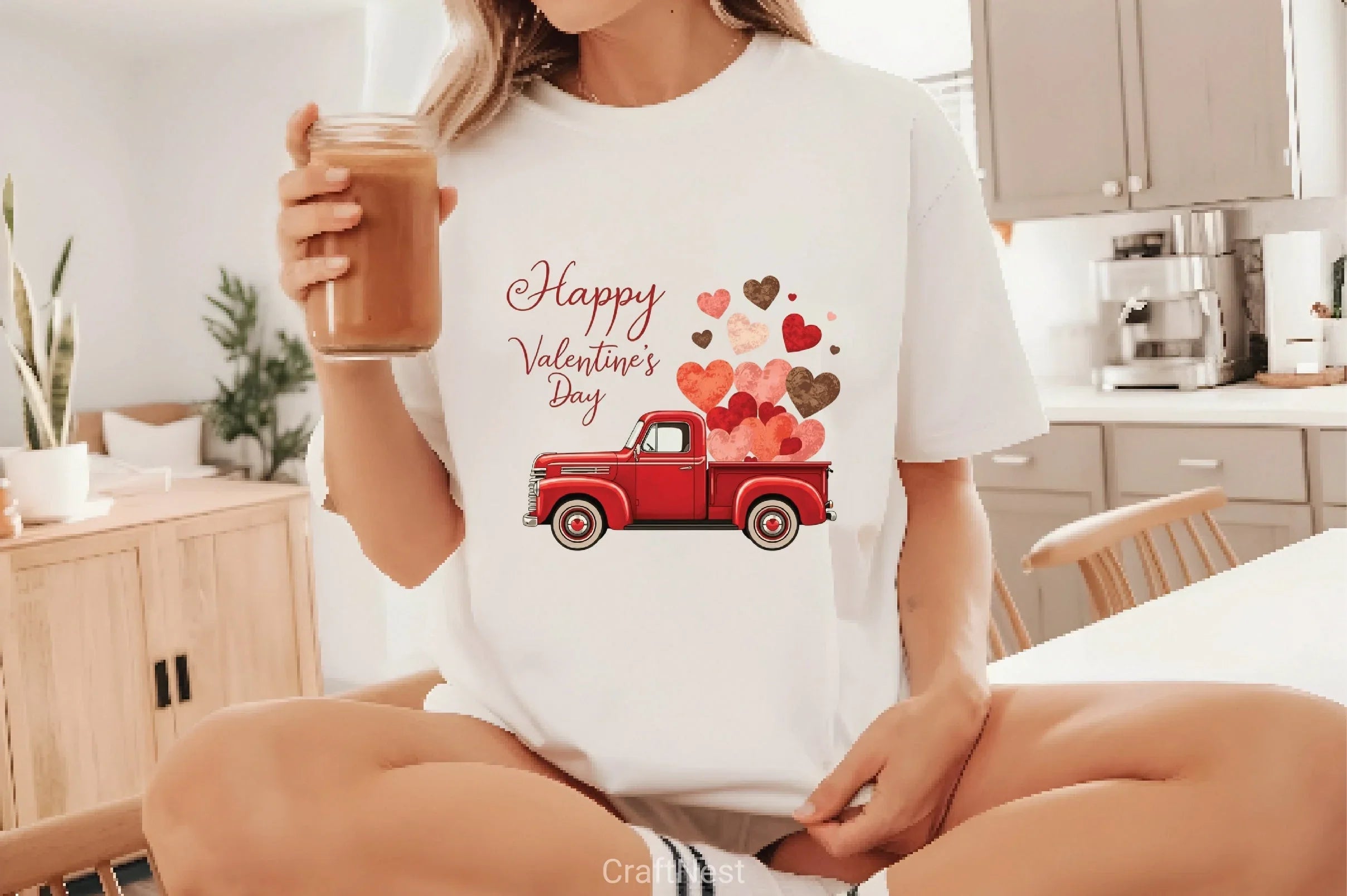 Valentine's Day Truck Hearts Clipart Bundle - CraftNest - Digital Crafting and Art