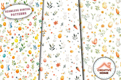 Easter Bunnies Lambs Chick Clipart Bundle - CraftNest - Digital Crafting and Art