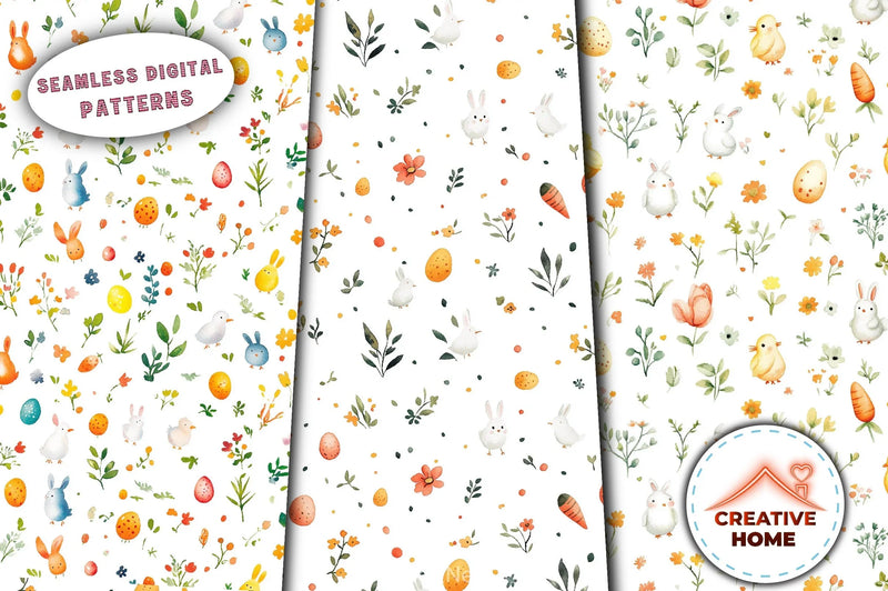 Easter Bunnies Lambs Chick Clipart Bundle - CraftNest - Digital Crafting and Art