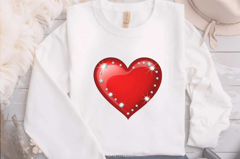 Red Hearts Clipart Bundle - CraftNest - Digital Crafting and Art