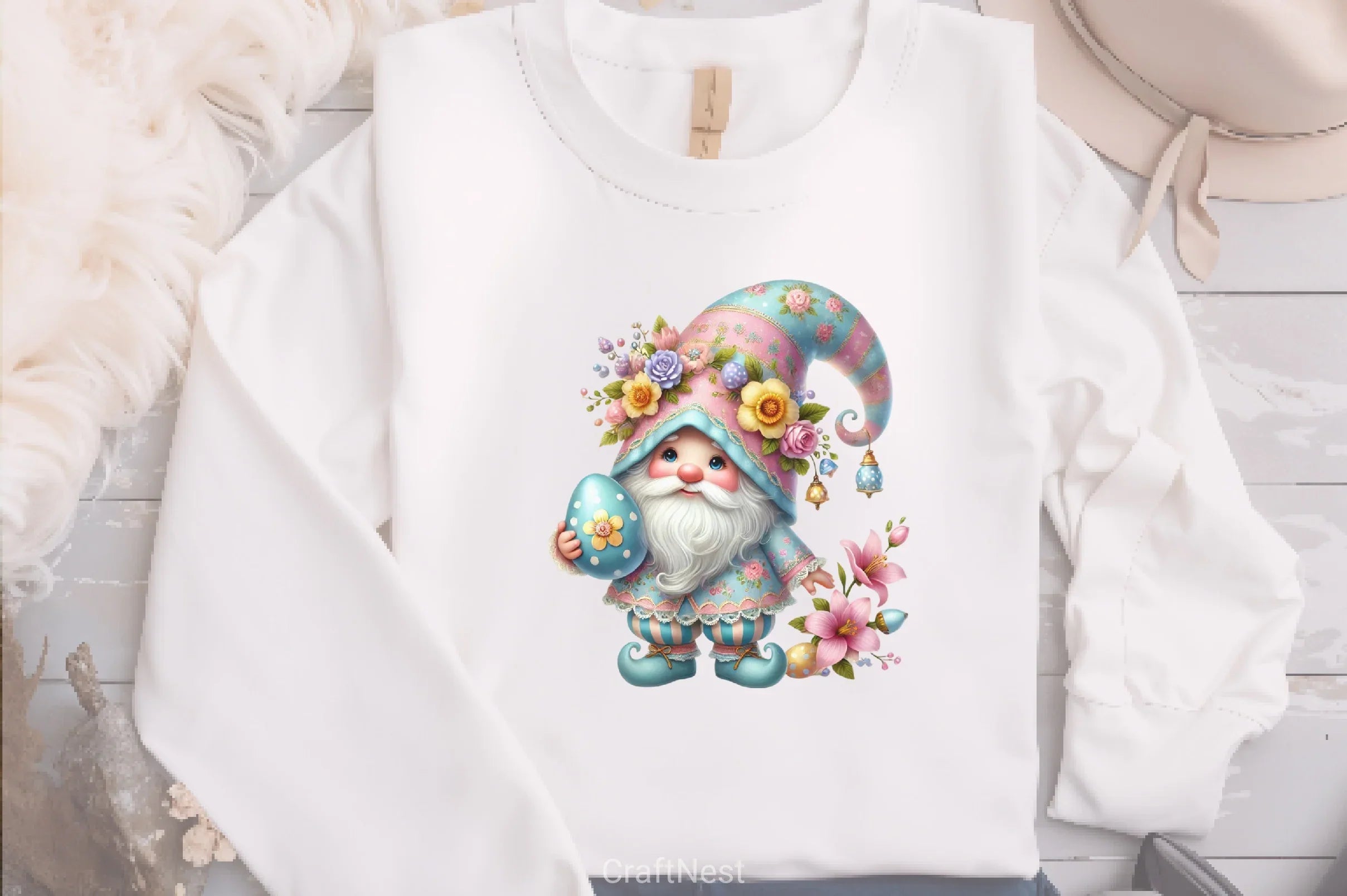 Easter Gnome Clipart Bundle 16 - CraftNest - Digital Crafting and Art
