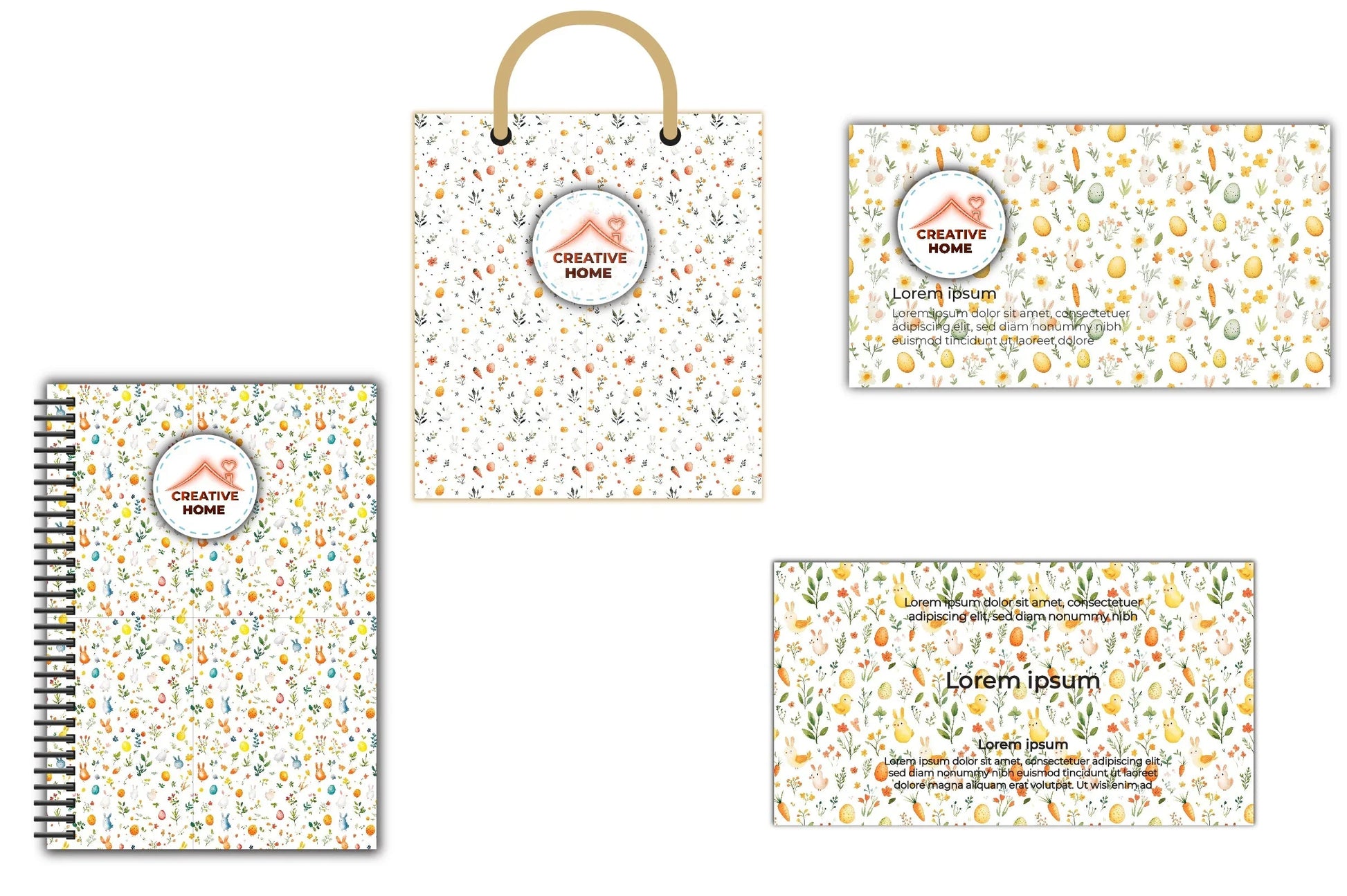 Easter Bunnies Lambs Chick Clipart Bundle - CraftNest - Digital Crafting and Art