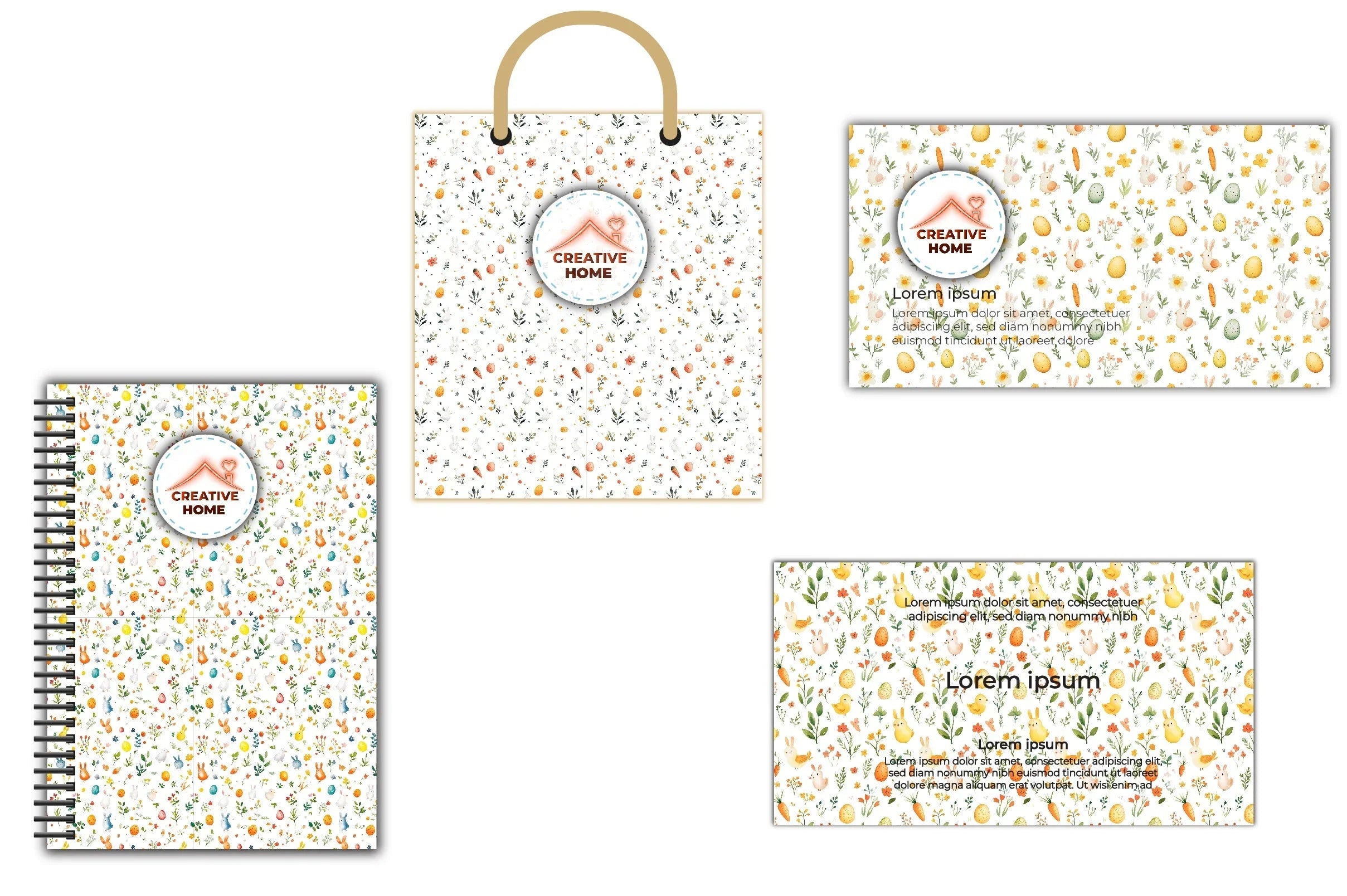 Easter Bunnies Lambs Chick Clipart Bundle - CraftNest - Digital Crafting and Art