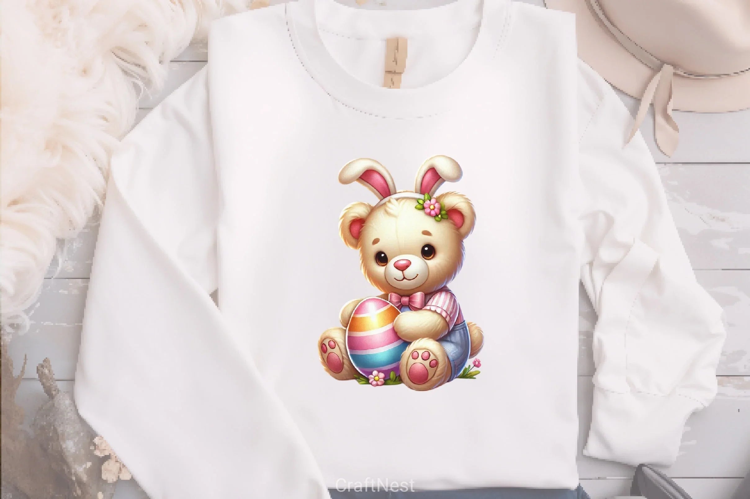 Easter Teddy Bear Clipart Bundle - CraftNest - Digital Crafting and Art