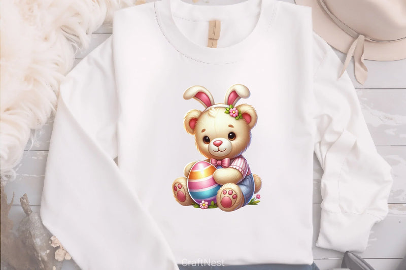 Easter Teddy Bear Clipart Bundle - CraftNest - Digital Crafting and Art