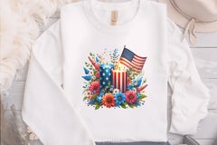 Patriotic Floral Clipart Bundle 2 - CraftNest - Digital Crafting and Art